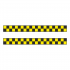Шашка такси знак желт. шашки, на черн. фоне 1000х100 мм, 2 шт