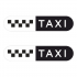 Такси знак шашки черн., на белом фоне/TAXI 445мм,овал