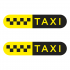 Такси знак шашки черн., на желт. фоне/TAXI 835мм,овал