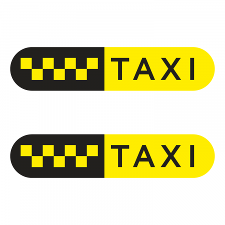 Такси знак шашки желт., на черн. фоне/TAXI 835мм,овал