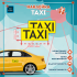 Шашка такси знак Taxi для такси, 200х90 мм, 2 шт.