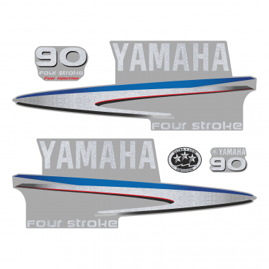Наклейка на колпак Yamaha 90 2007-2014г., лодочного 4-х тактного мотора