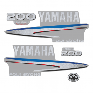 Наклейка на колпак Yamaha 200 2007-2014г., лодочного 4-х тактного мотора