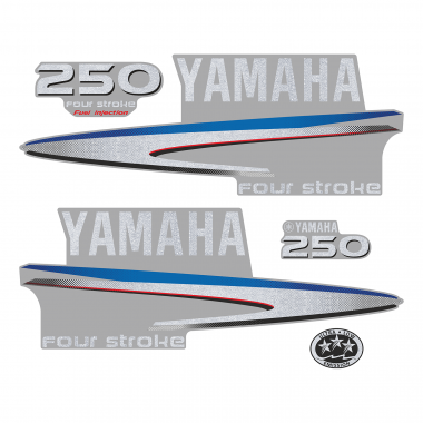 Наклейка на колпак Yamaha 250 2007-2014г., лодочного 4-х тактного мотора