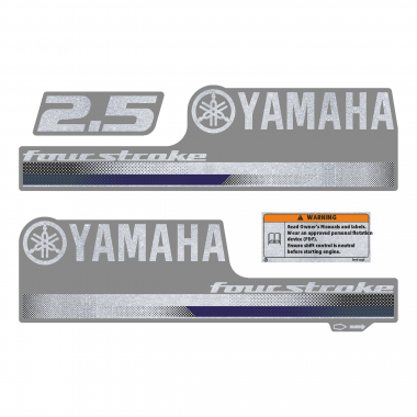 Наклейка на колпак Yamaha 2.5 2013г., лодочного 4-х тактного мотора