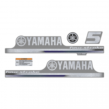Наклейка на колпак Yamaha 5 2013г., лодочного 4-х тактного мотора