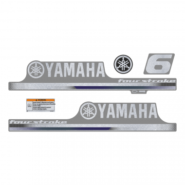 Наклейка на колпак Yamaha 6 2013г., лодочного 4-х тактного мотора