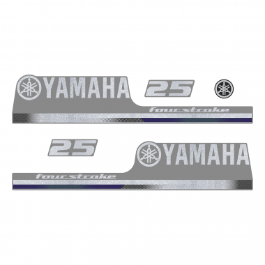 Наклейка на колпак Yamaha 25 2013г., лодочного 4-х тактного мотора