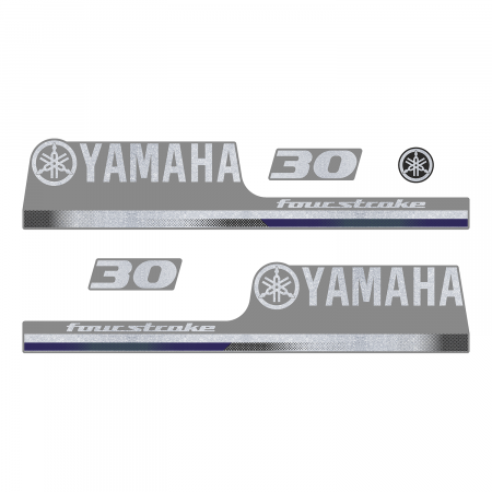 Наклейка на колпак Yamaha 30 2013г., лодочного 4-х тактного мотора