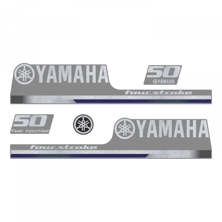 Наклейка на колпак Yamaha 50 2013г., лодочного 4-х тактного мотора