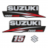 Наклейка на колпак Suzuki 15 2010-2013г, лодочного 4-х тактного мотора