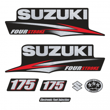 Наклейка на колпак Suzuki 175 2010-2013г., лодочного 4-х тактного мотора