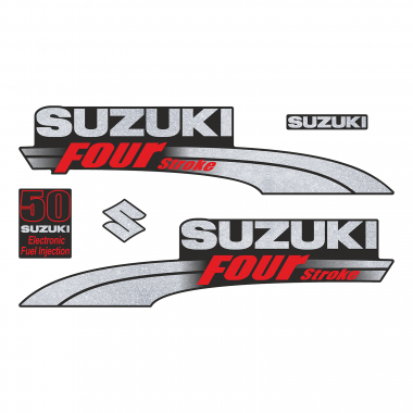 Наклейка на колпак Suzuki 50 2003-2009г., лодочного 4-х тактного мотора