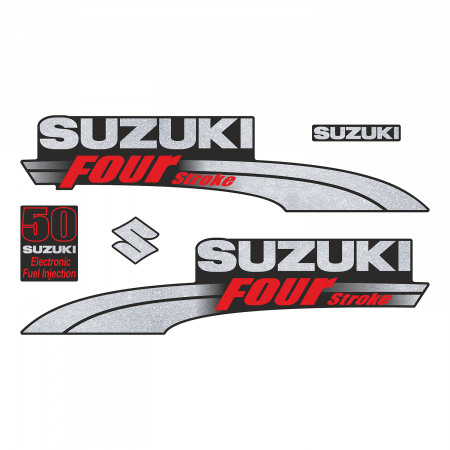 Наклейка на колпак Suzuki 50 2003-2009г., лодочного 4-х тактного мотора