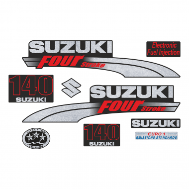 Наклейка на колпак Suzuki 140 2003-2009г., лодочного 4-х тактного мотора