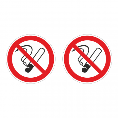 Наклейка Знак Курение запрещено, ГОСТ-Р-01