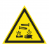Наклейка Знак Опасно. Едкие и коррозионные вещества, ГОСТ-W-04