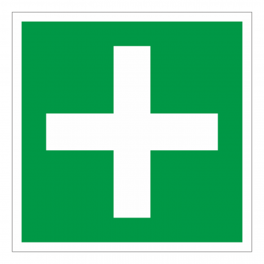 Наклейка Знак Знак Аптечка первой медицинской помощи, ГОСТ-ЕС-01