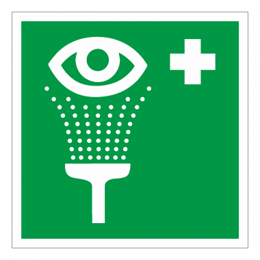 Наклейка Знак Пункт обработки глаз, ГОСТ-ЕС-04