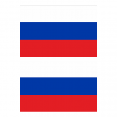 Наклейка Флаг Российской Федерации 225мм, на автомобиль