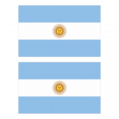 Наклейка Флаг Аргентины 300мм, на автомобиль