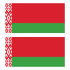 Наклейка Флаг Республики Беларусь 300мм, на автомобиль