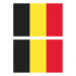 Наклейка Флаг Бельгии 150мм, на автомобиль