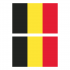 Наклейка Флаг Бельгии 300мм, на автомобиль