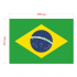 Наклейка Флаг Бразилии 300мм, на автомобиль