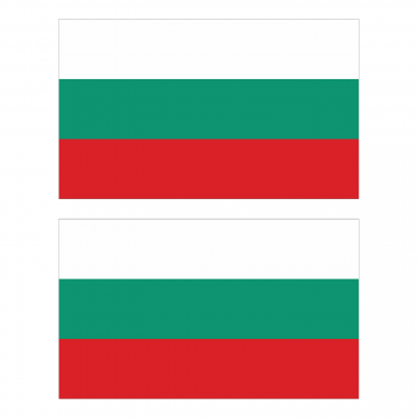 Наклейка Флаг Болгарии 300мм, на автомобиль