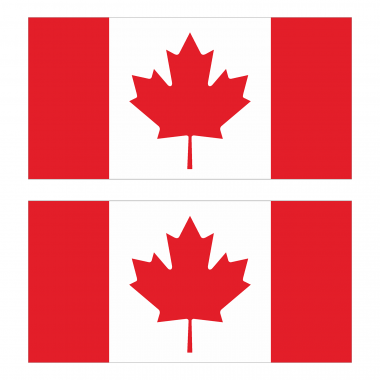 Наклейка Флаг Канады 300мм, на автомобиль