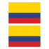 Наклейка Флаг Колумбии 150мм, на автомобиль