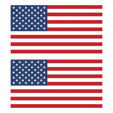 Наклейка Флаг США 300мм, на автомобиль