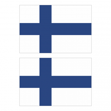 Наклейка Флаг Финландии 150мм, на автомобиль