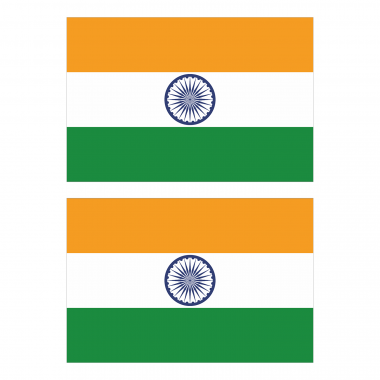 Наклейка Флаг Индии 300мм, на автомобиль