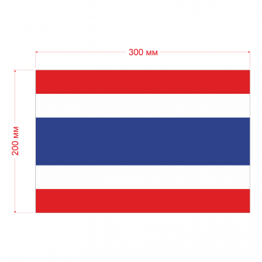 Наклейка Флаг Тайланда, на автомобиль