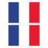 Наклейка Флаг Франции 150мм, на автомобиль