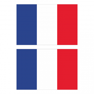 Наклейка Флаг Франции 300мм, на автомобиль