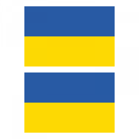 Наклейка Флаг Украины 300мм, на автомобиль
