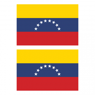 Наклейка Флаг Венесуэллы 150мм, на автомобиль