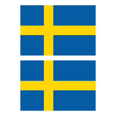 Наклейка Флаг Швеции 150мм, на автомобиль