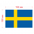 Наклейка Флаг Швеции 150мм, на автомобиль