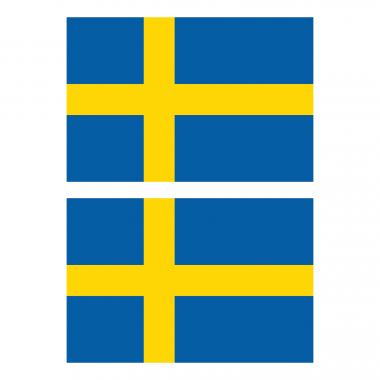 Наклейка Флаг Швеции 300мм, на автомобиль