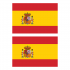 Наклейка Флаг Испании 150мм, на автомобиль