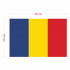 Наклейка Флаг Румынии 300мм, на автомобиль