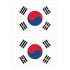 Наклейка Флаг Южной Кореи 300мм, на автомобиль