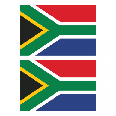 Наклейка Флаг Южной Африки 150мм, на автомобиль