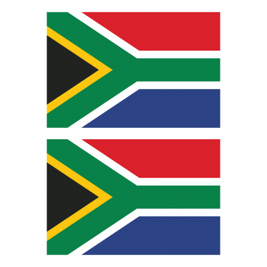 Наклейка Флаг Южной Африки 300мм, на автомобиль