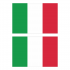 Наклейка Флаг Италии 300мм, на автомобиль