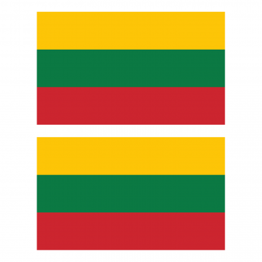 Наклейка Флаг Литвы 150мм, на автомобиль
